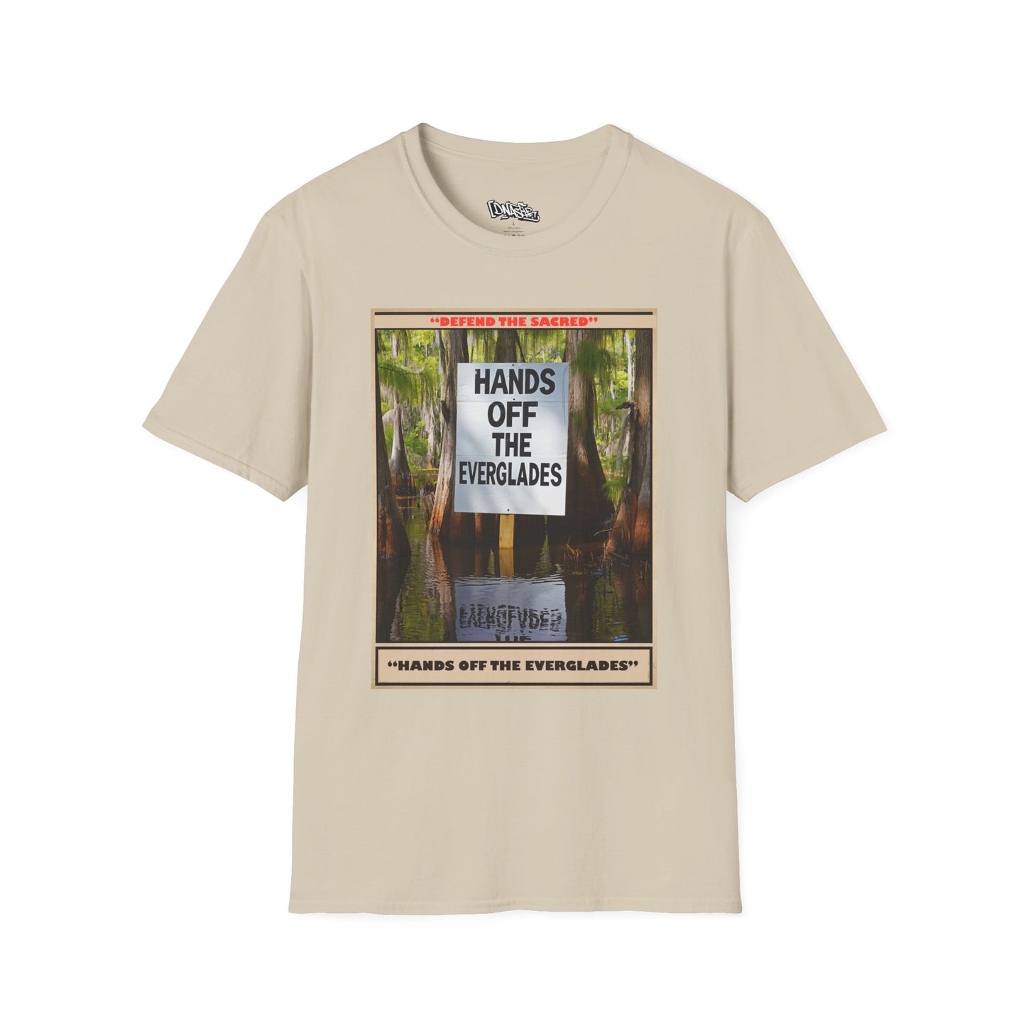 T-Shirt, Environmental Activism Tee - Hands Off the Everglades, Nature Lover Gift, Unisex Graphic T-shirt, Eco-Friendly Apparel, Sustainable Fashion