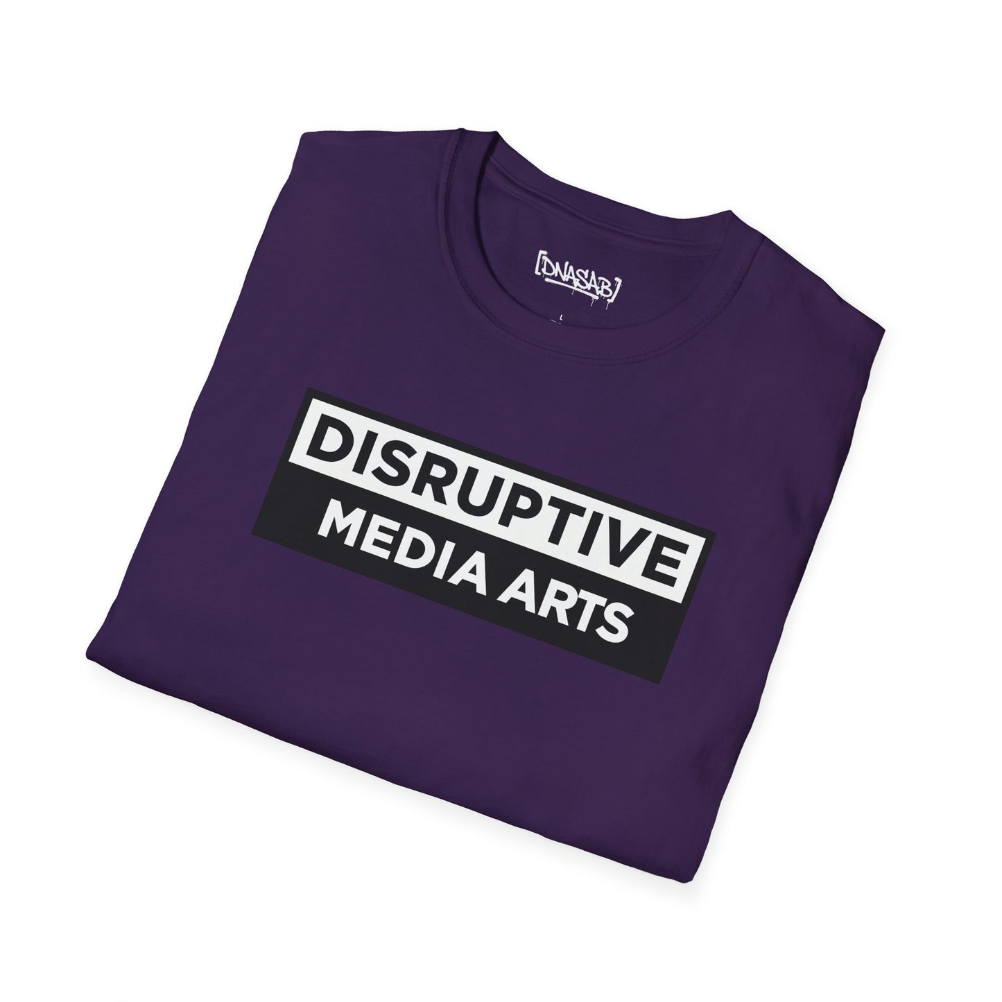 T-Shirt "Disruptive Media Arts" Logo Tee – Signal Gear Core Uniform [Front + Back Print]_Unisex Softstyle