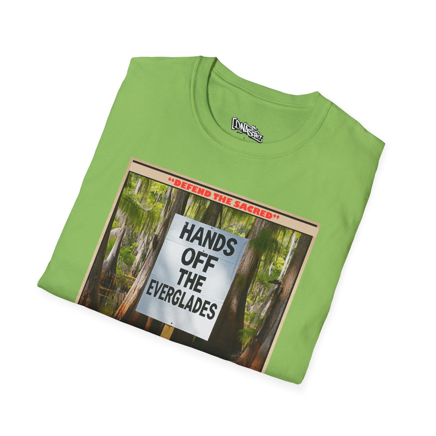 T-Shirt, Environmental Activism Tee - Hands Off the Everglades, Nature Lover Gift, Unisex Graphic T-shirt, Eco-Friendly Apparel, Sustainable Fashion