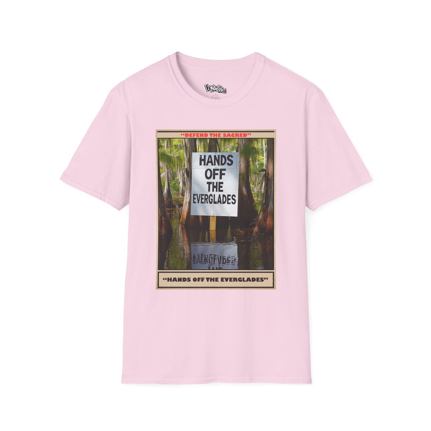 T-Shirt, Environmental Activism Tee - Hands Off the Everglades, Nature Lover Gift, Unisex Graphic T-shirt, Eco-Friendly Apparel, Sustainable Fashion