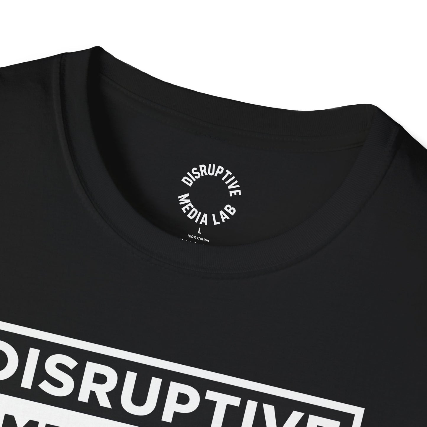 T-Shirt Disruptive Media Arts™ Logo Tee – Signal Gear™ Core Uniform [Front + Back Print] Softstyle Tee, Unisex