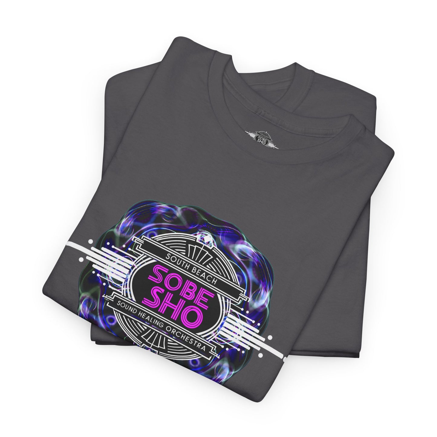Galactic Vibes Unisex Heavy Cotton Tee, Perfect for Casual Wear, Street Style, Graphic Tee, Unisex Fashion, Gift for Space Lovers