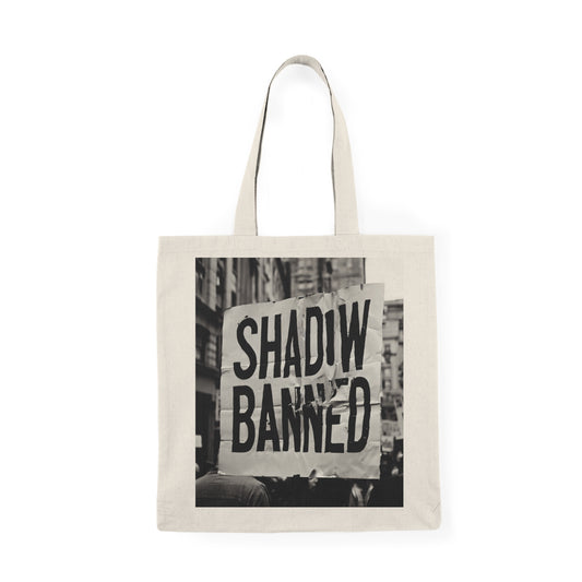 Natural Tote Bag “Shadow Banned” Tote – Signal Gear™ Utility Carrier
