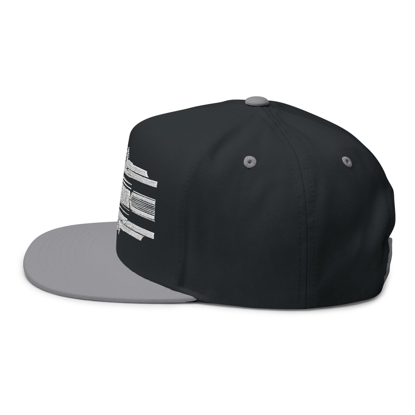 "Sound Healer" Stylish Flat Bill Cap, Embroidered Snapback Hat, Casual Headwear, Gift