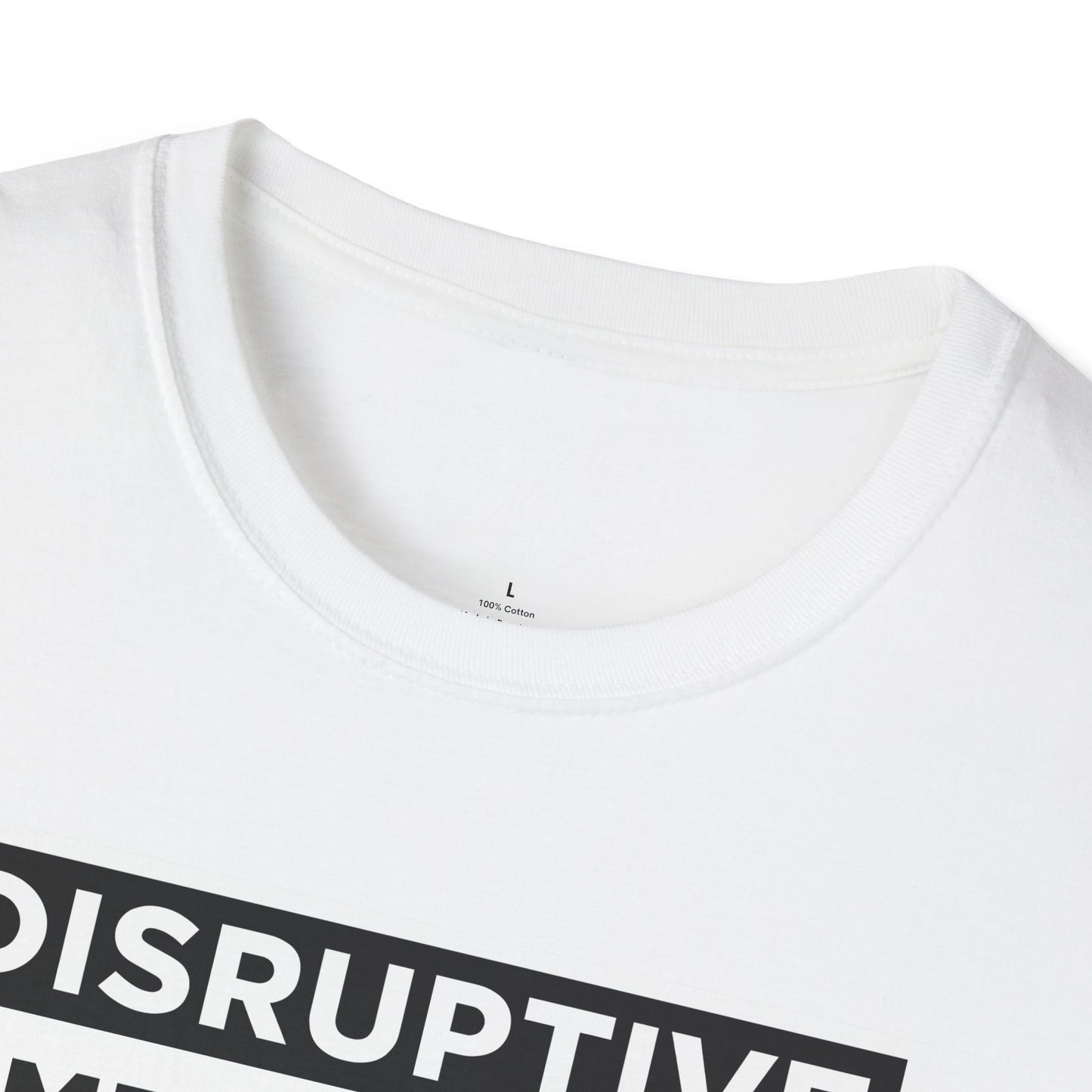 T-Shirt Disruptive Media Arts™ Logo Tee – Signal Gear™ Core Uniform [Front + Back Print] Softstyle Tee, Unisex