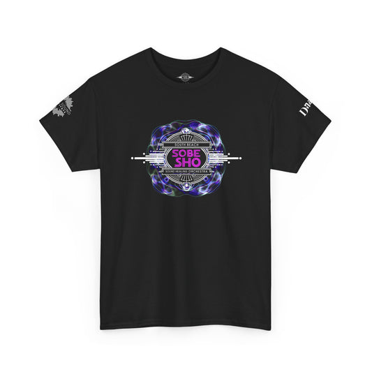 Galactic Vibes Unisex Heavy Cotton Tee, Perfect for Casual Wear, Street Style, Graphic Tee, Unisex Fashion, Gift for Space Lovers