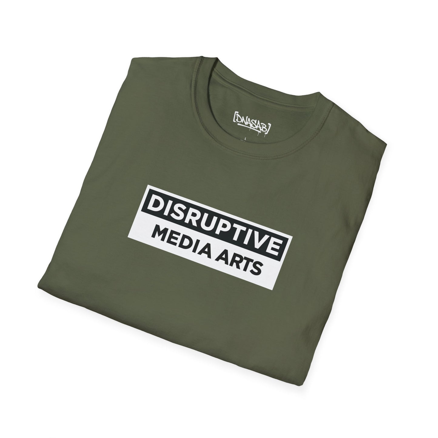 T-Shirt Disruptive Media Arts™ Logo Tee – Signal Gear™ Core Uniform [Front + Back Print] Unisex Softstyle Tee