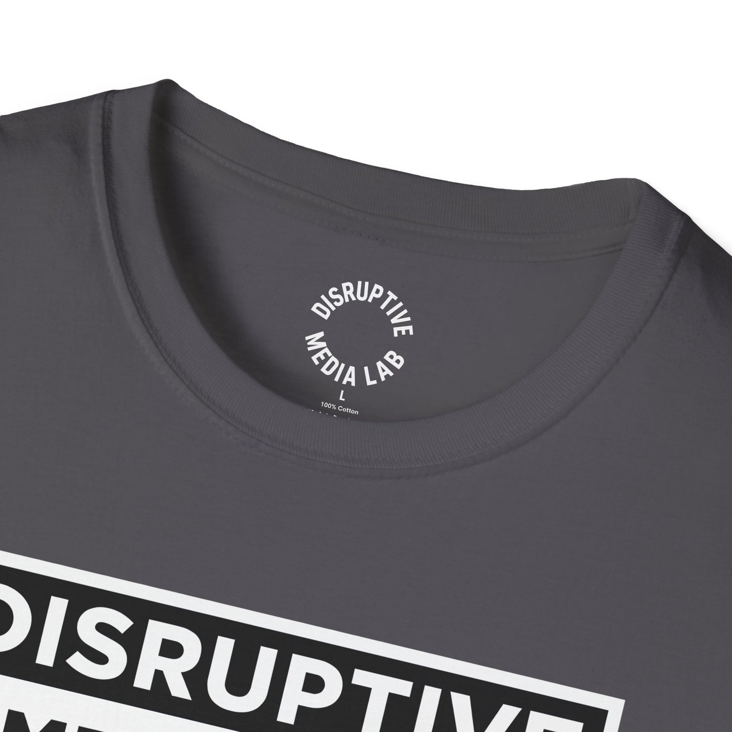 T-Shirt Disruptive Media Arts™ Logo Tee – Signal Gear™ Core Uniform [Front + Back Print] Softstyle Tee, Unisex