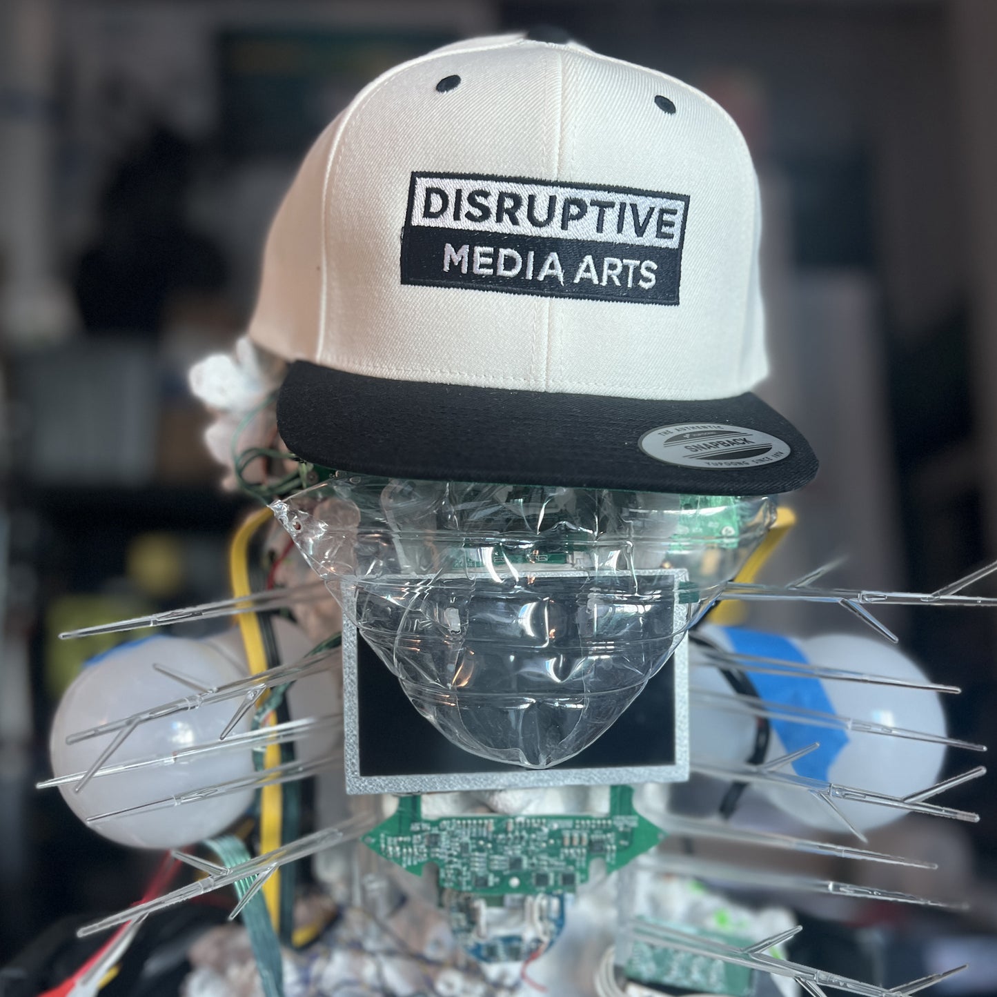 [dNASAb] Flat Bill Snapback – High-Profile Resistance Cap, "Disruptive Media Arts" arsenal [Rockstar Edition]