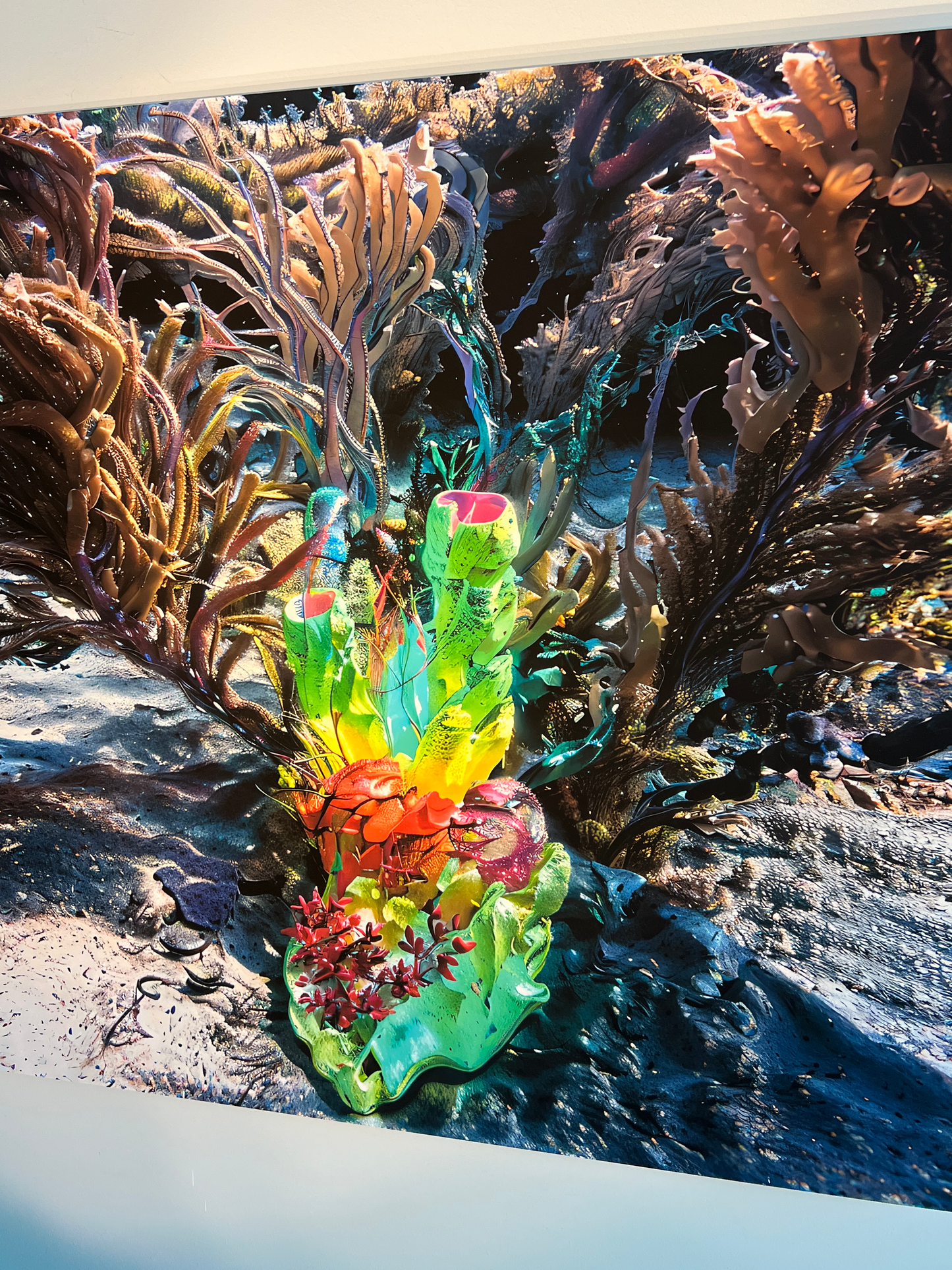 4_Archival Pigment print on Archival Organic Cotton Artist Rag “Faux Ecologies + Augmented Visions of the Nature-verse #4” 2024