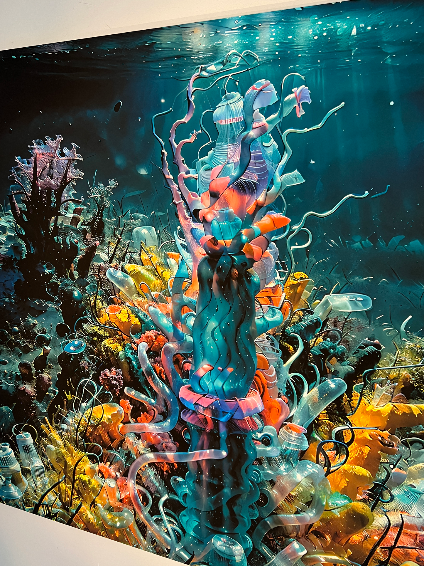 2_Archival Pigment print on Archival Organic Cotton Artist Rag “Faux Ecologies + Augmented Visions of the Nature-verse #2” 2024